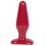 Купить Красная средняя анальная пробка Butt Plug Red - Slim Medium (00490) фото 2
