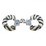 ������ ��������� Furry Fun Cuffs Black and White (02799) ���� 2