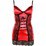   Nikola Red and Black Lace Dress (06786)  2