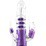������ ������� ������������������� �������� Glitter Glam Triple Play Vibrator Waterproof Purple (11811) ���� 2