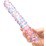    Glas Purple Rose Nubby Glass Dildo (15205)  4