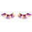    Purple-Orange-Yellow Glitter Eyelashes (15254)  2