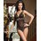   Metallic Stretch Lace And Mesh Teddy (15694)  