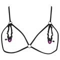      Bra with Silicone Nipple Clamps