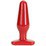 Купить Красная средняя анальная пробка Butt Plug Red - Slim Medium (00490) фото 