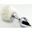     Lovetoy Large Silver Plug With Pompon (08560)  2