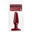 Купить Красная средняя анальная пробка Butt Plug Red - Slim Medium (00490) фото 5